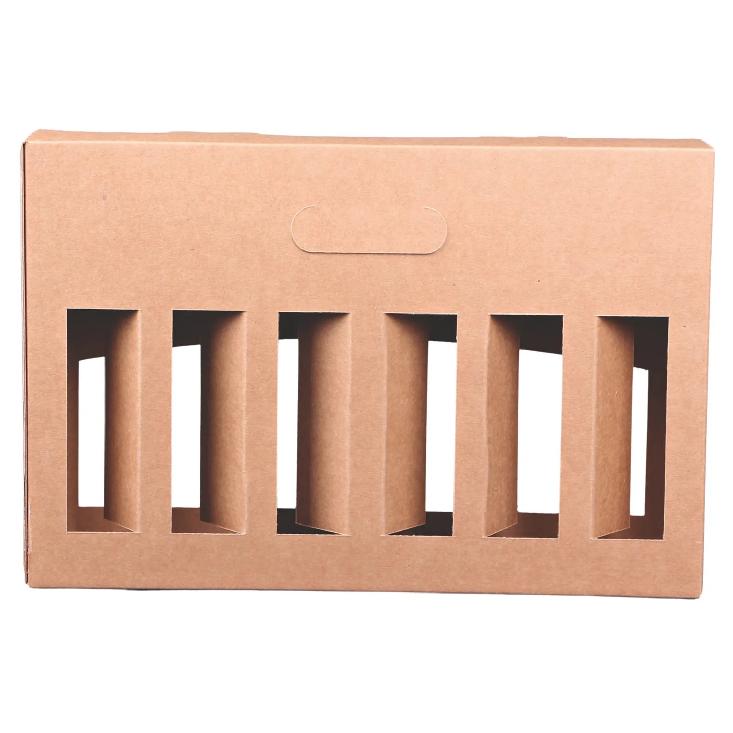 Valisette Atlanta carton kraft brun 6 bières 33cl (type long neck)
