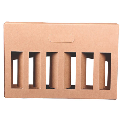 Valisette Atlanta carton kraft brun 6 bières 33cl (type long neck)