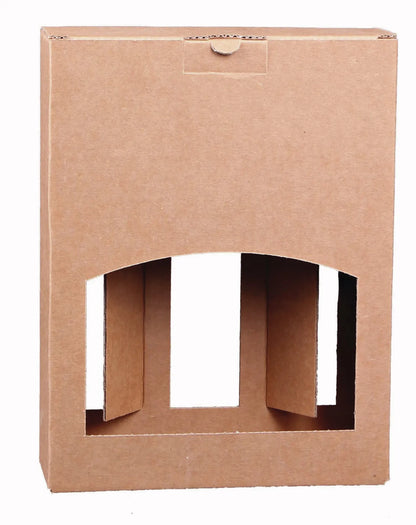 Valisette Atlanta carton kraft 3 bières 33/50cl (type Steinie)