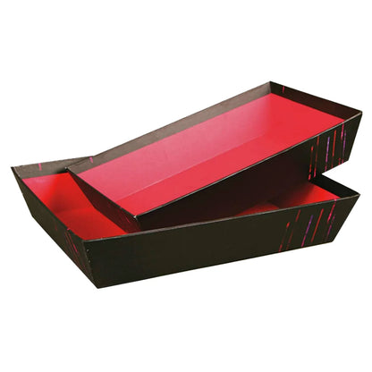 Los Angeles rigid cardboard rectangular wastebasket, 33x20x7cm