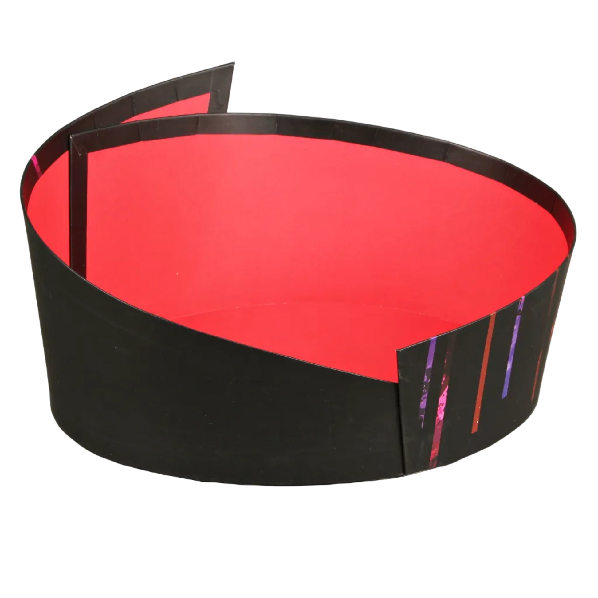 Corbeille Los Angeles carton rigide ovale asymétrique 28x22x7/12cm