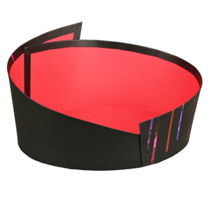 Corbeille Los Angeles carton rigide ovale asymétrique 28x22x7/12cm