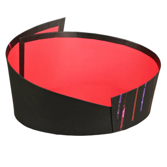 Corbeille Los Angeles carton rigide ovale asymétrique 28x22x7/12cm
