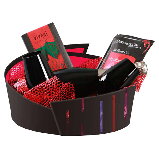 Corbeille Los Angeles carton rigide ovale asymétrique 28x22x7/12cm