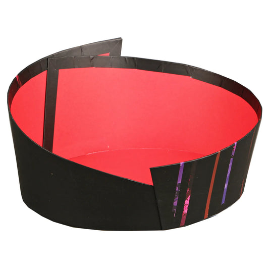 Corbeille Los Angeles carton ovale asymétrique 33x26x8/15cm