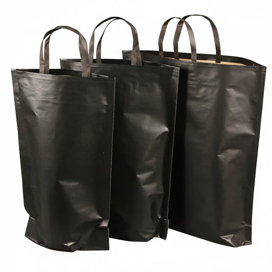 Sac Espérance papier kraft noir 3 bouteilles