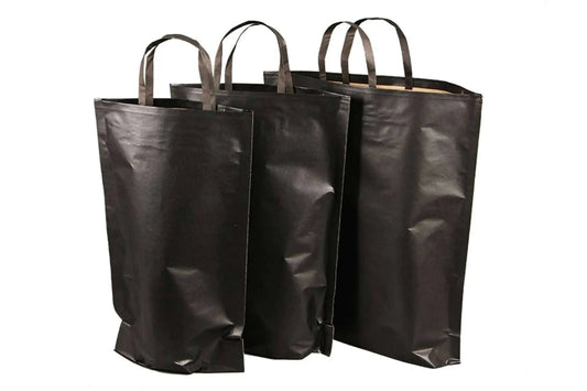 Sac Espérance papier kraft noir 2 bouteilles