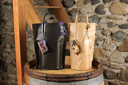 Black Kraft Paper Espérance 3-Bottle Bag
