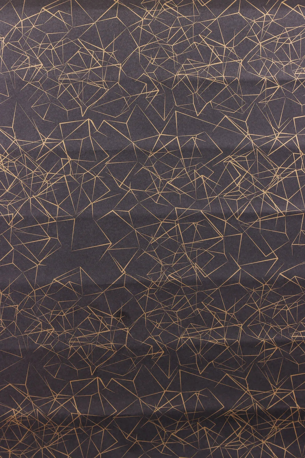 Papier cadeau Diamy kraft couché noir/or 0.50x200m