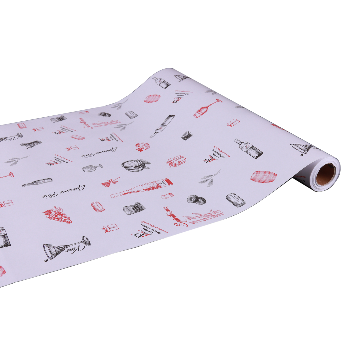 Brown or white kraft gift wrap roll 0.70x100m, personalized