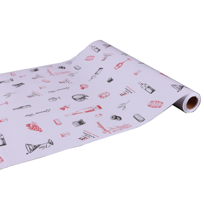 Brown or white kraft gift wrap roll 0.70x100m, personalized
