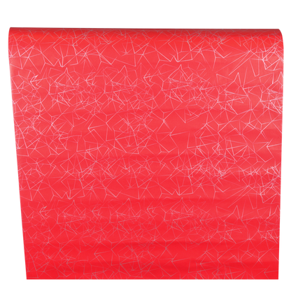 Diamy red/silver coated kraft gift wrap 0.70x100m