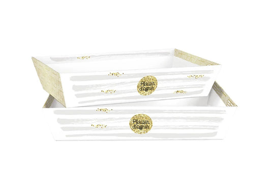 Corbeille Helsinki carton rectangle 36x27x7cm