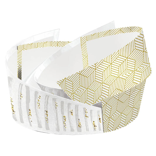 Corbeille Helsinki carton rigide ovale asymétrique 28x22x7/12cm