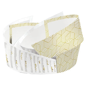 Helsinki asymmetrical oval cardboard basket 33x26x8/15cm