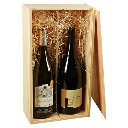 Caisse Tradition bois de pin double magnum