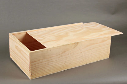 Caisse Tradition bois de pin double magnum