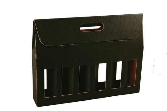 Buffalo kraft cardboard suitcase containing 6 x 33cl beers (long neck type)