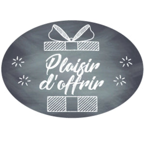 Etiquette adhésive Manhattan ovale - Plaisir d Offrir (boîte de 500)