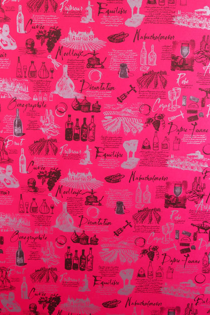 Gift wrap, kraft coated, rubine/anthracite, 0.50x200m