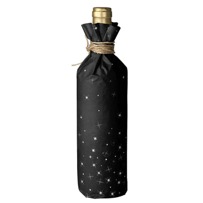 Papier cadeau Nuit kraft couché noir/or/blanc 0,70x100m