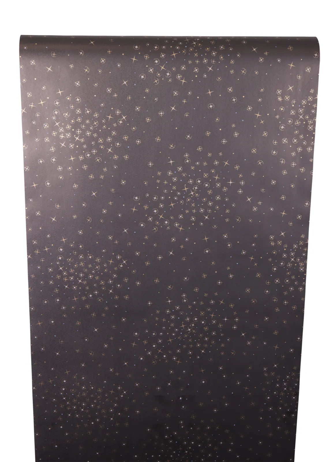 Papier cadeau Nuit kraft couché noir/or/blanc 0,70x100m