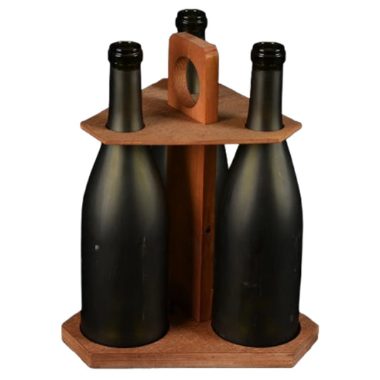 Ottavio wooden carousel for 3 x 75cl bottles, Twist