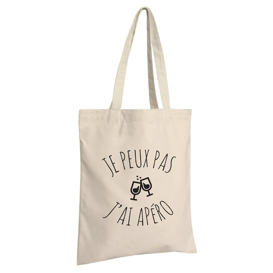 Sac tote bag Chelsea toile coton écru - Je peux pas jai apéro