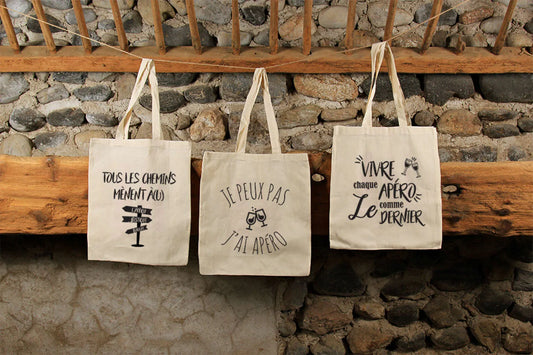 Sac tote bag Chelsea toile coton écru - Je peux pas jai apéro