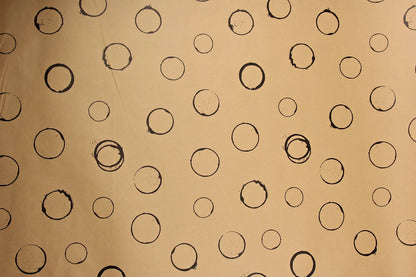 Papier cadeau Tanin kraft recyclé brun/noir 0.70x100m