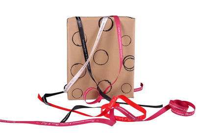 Papier cadeau Tanin kraft recyclé brun/noir 0.70x100m