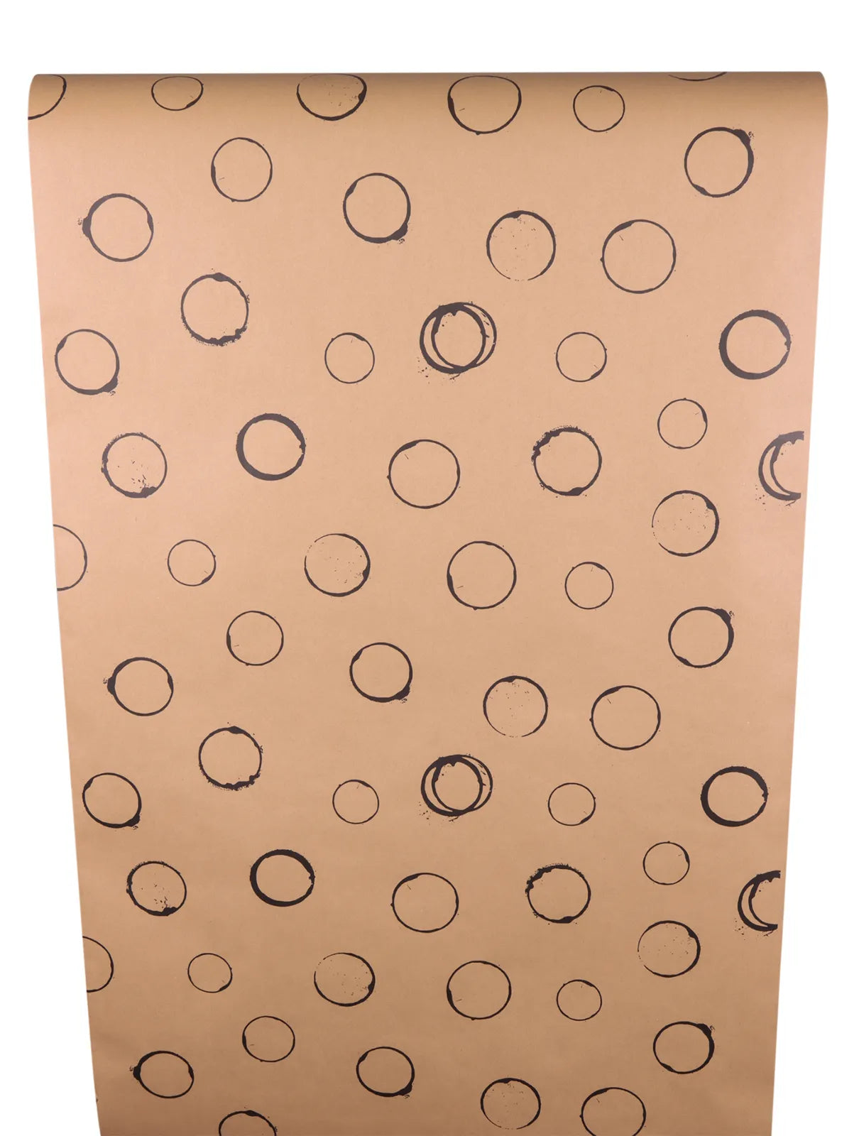 Papier cadeau Tanin kraft recyclé brun/noir 0.70x100m
