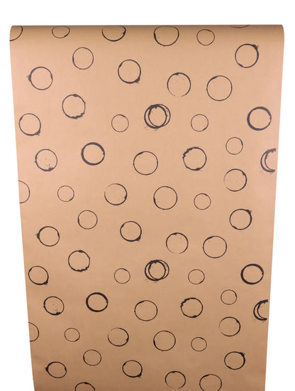 Papier cadeau Tanin kraft recyclé brun/noir 0.70x100m