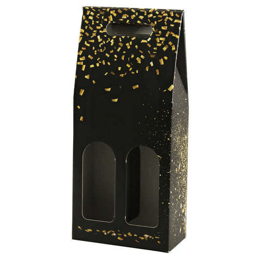 Petra cardboard suitcase for 2 bottles