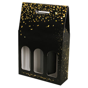 Petra cardboard suitcase with 3 bottles