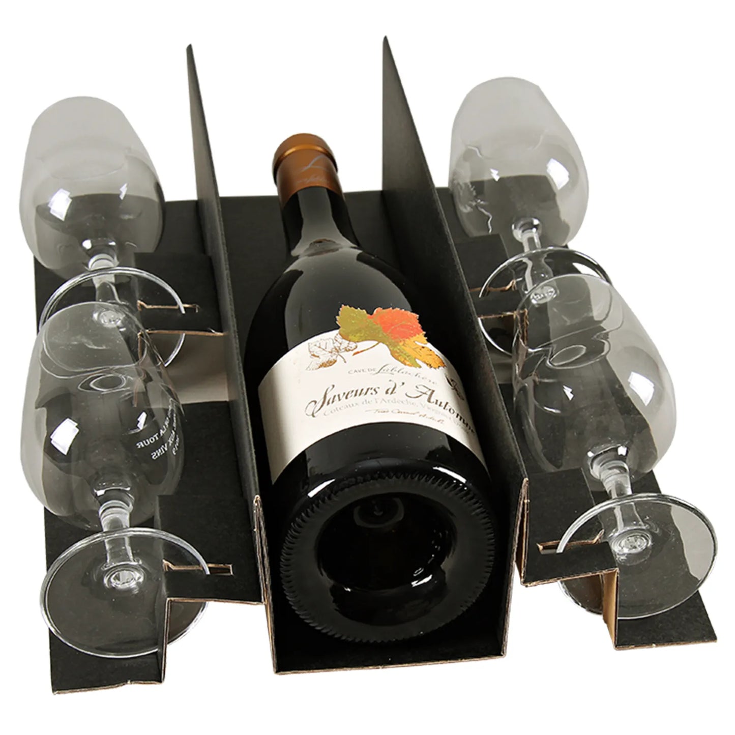 Calage Napoli carton pour coffret 3 bouteilles