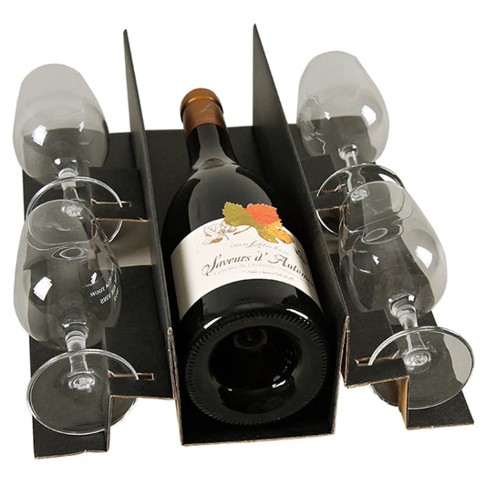 Calage Napoli carton pour coffret 3 bouteilles