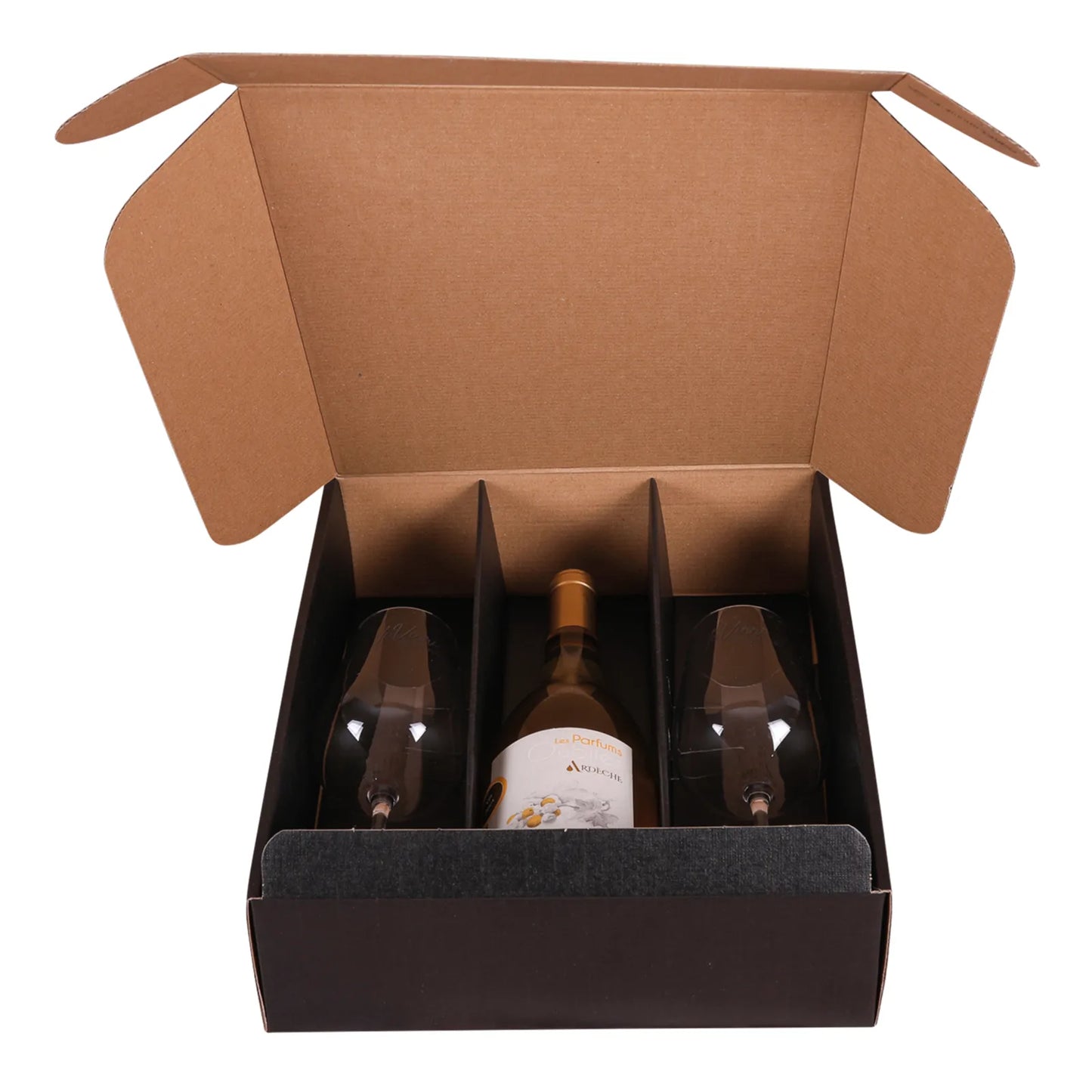Calage Napoli carton pour coffret 3 bouteilles