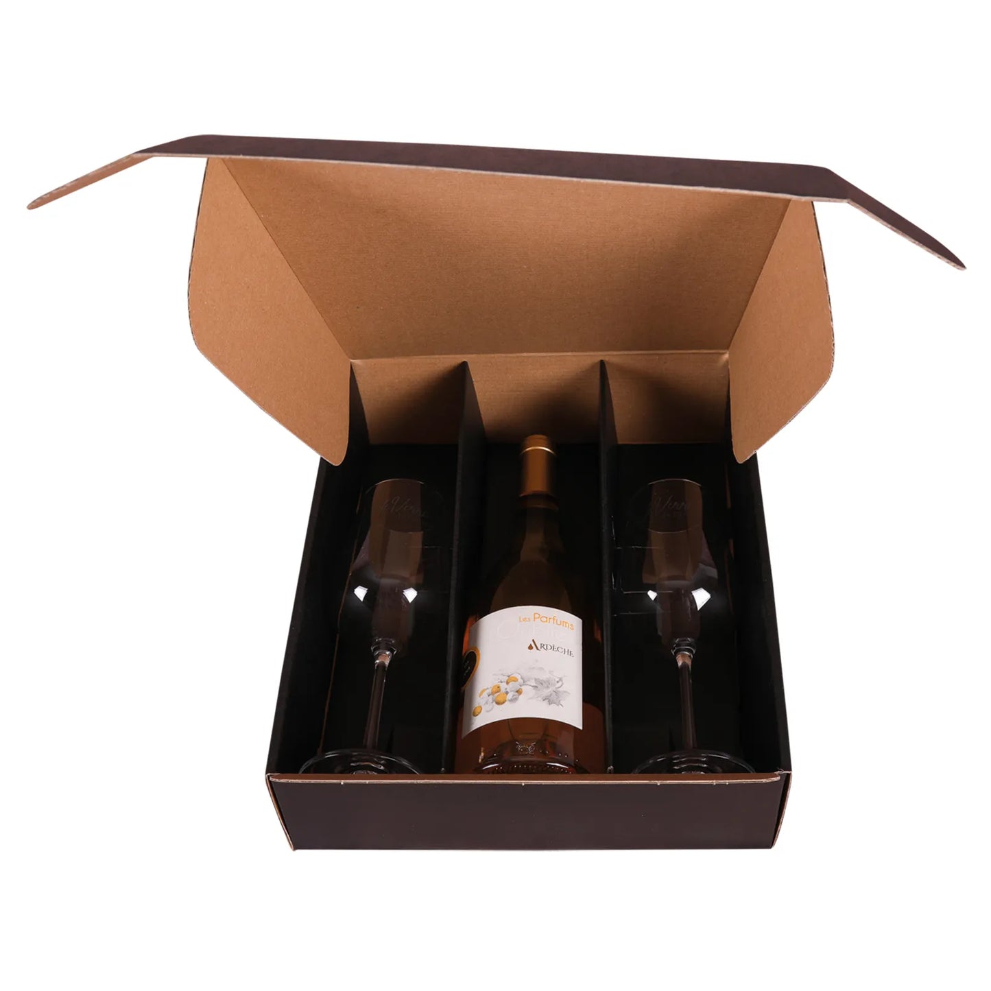 Calage Napoli carton pour coffret 3 bouteilles