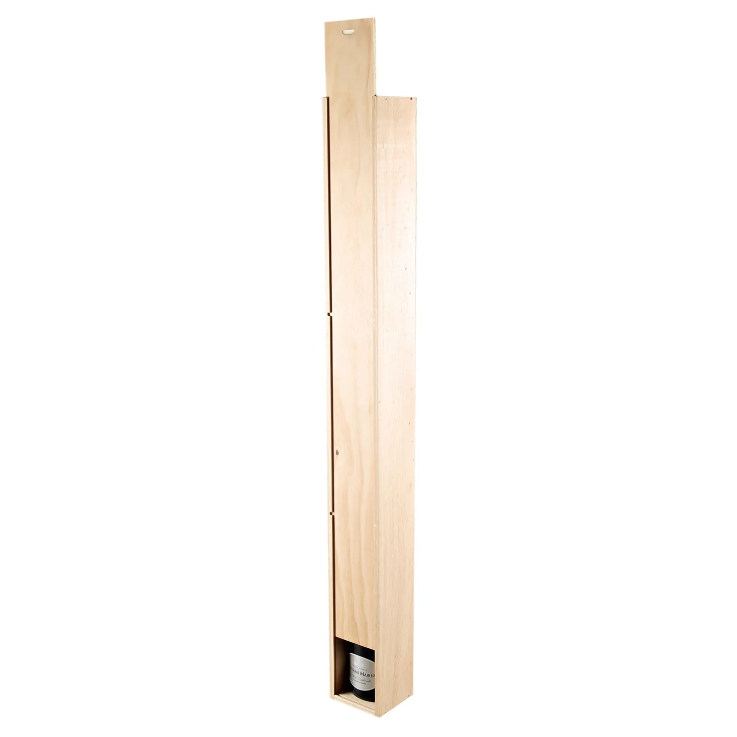 Caisse Mètre Tradition bois de pin 3 bouteilles