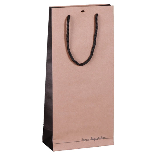Sac Elusa papier kraft 2 bouteilles