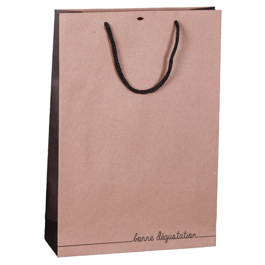 Sac Elusa papier kraft 3 bouteilles