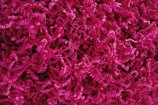 Fibre de calage papier Sizzlepak kraft magenta, carton de 10kg.