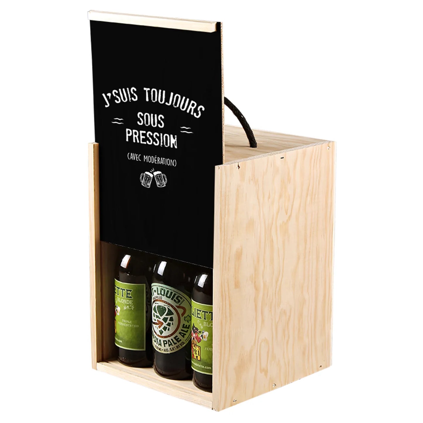 Dao wooden gift box with 9 beers (long neck type) - I'm still under