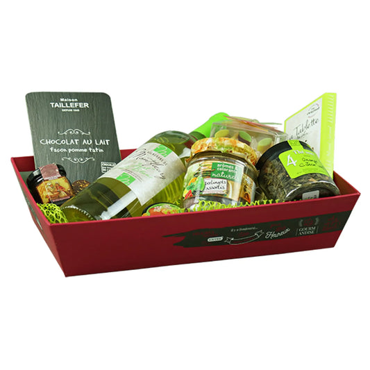 Corbeille Caracas carton rigide rectangle 33x20x7cm