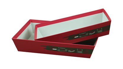 Caracas rigid cardboard rectangular wastebasket 33x20x7cm