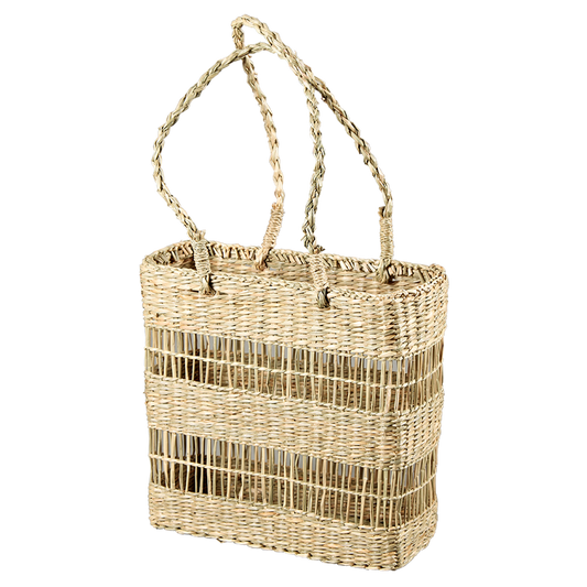 Panier Dune jonc de mer naturel 30x10x30cm