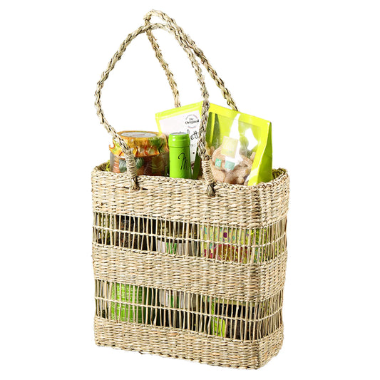 Panier Dune jonc de mer naturel 25x10x25cm