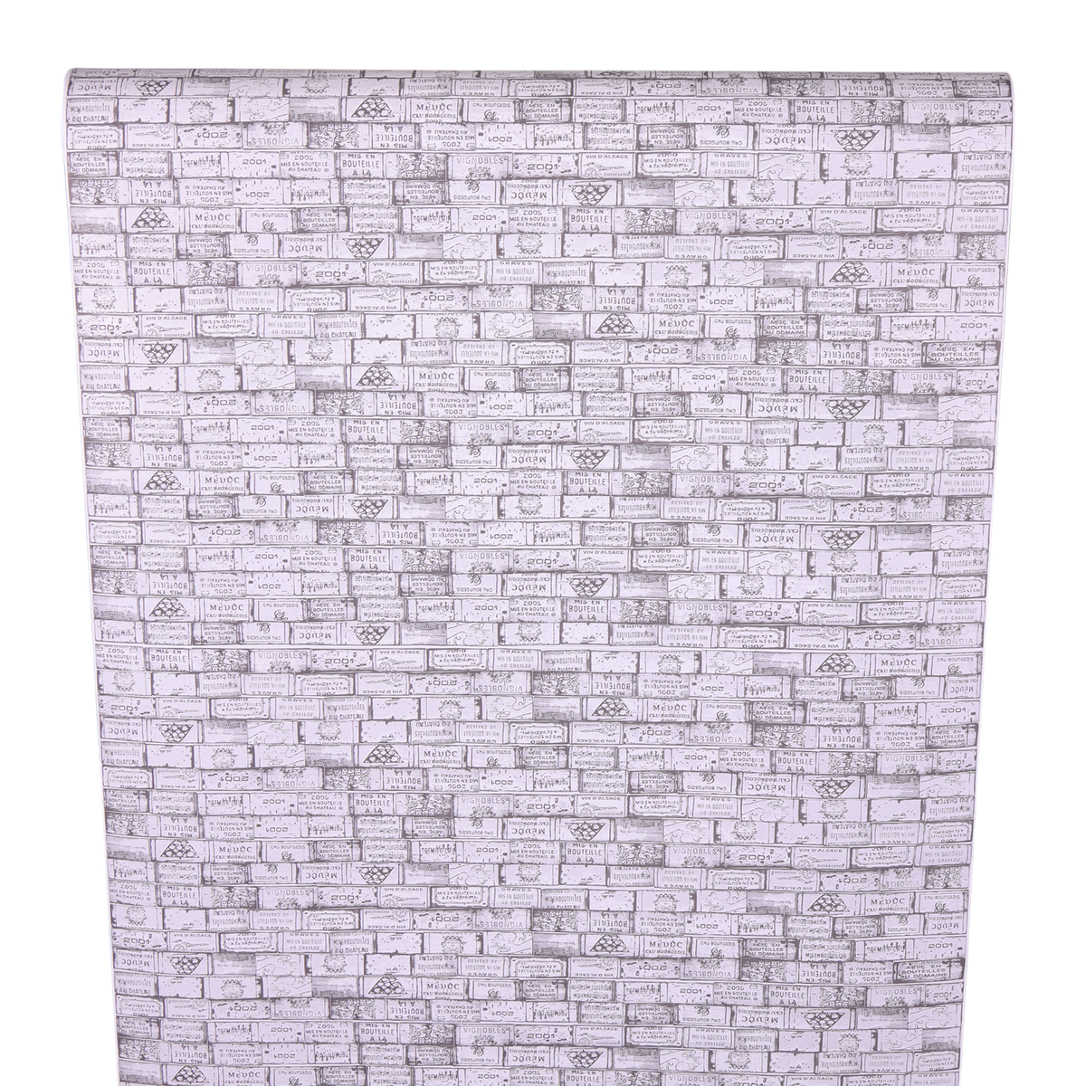 White/anthracite coated kraft gift wrap for bouquets, 0.70x100m