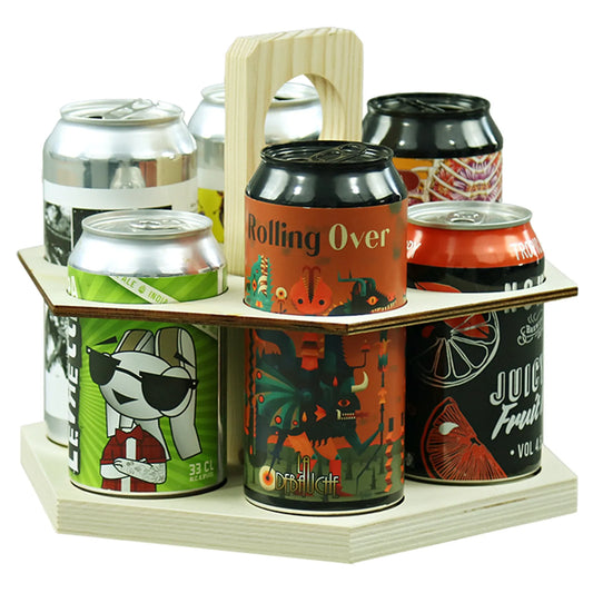 Carrousel à bière Sandro bois 6 bières 33/44cl (type canette)